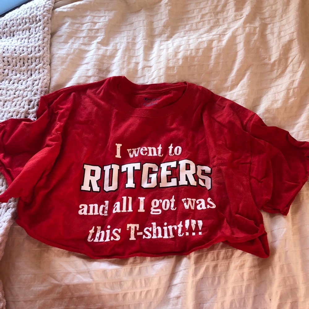 Rutgers Champion Cropped top